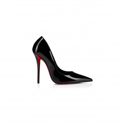 CHRISTIAN LOUBOUTIN MISS Z 120 MM PUMPS-PATENT CALF LEATHER-BLACK-WOMEN 1250916B439